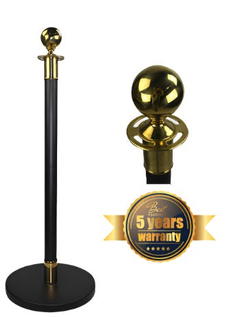 Gold rope bollard