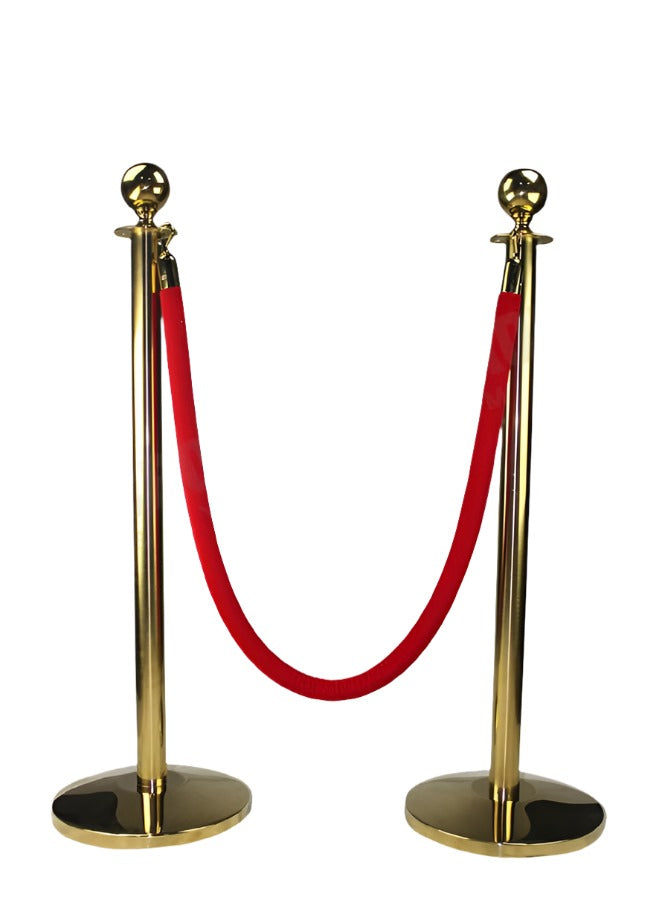 brass-finish-rope-barrier