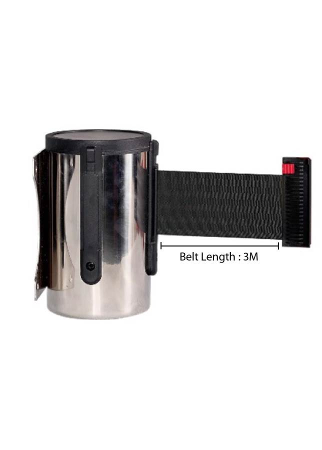 stainless-steel-3metre-wall-mount-stanchion-black-belt