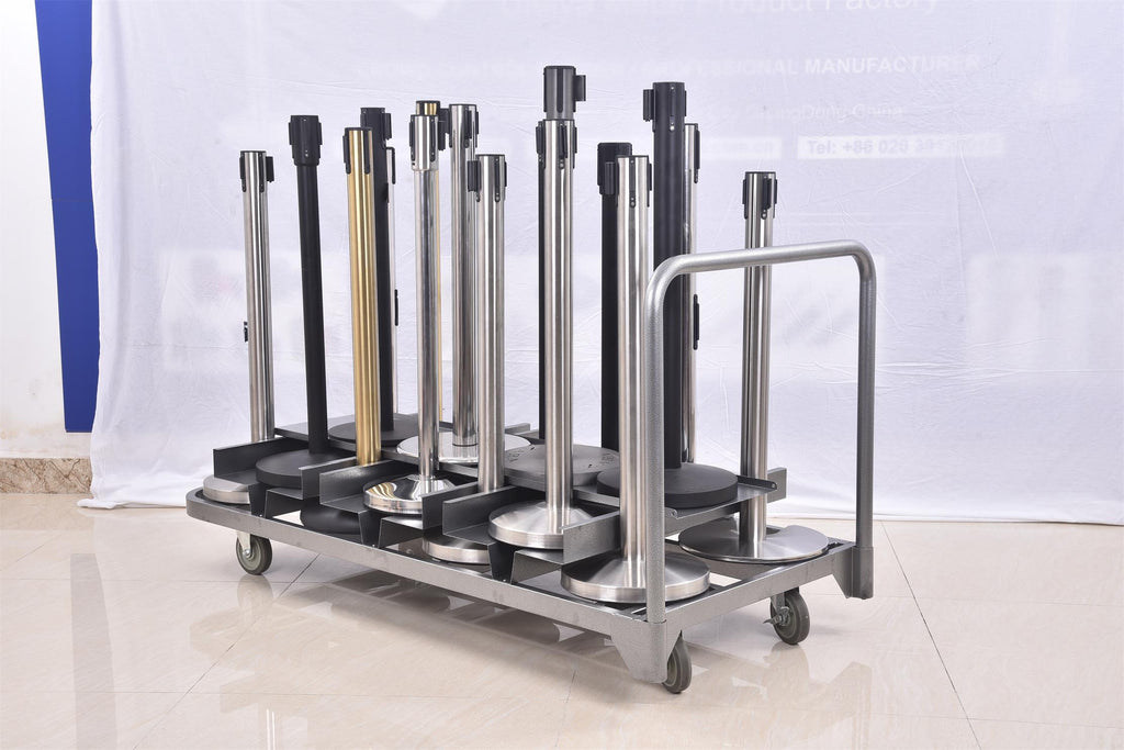 A best Trolley used for 18 Barriers  | Crowd Control Systems